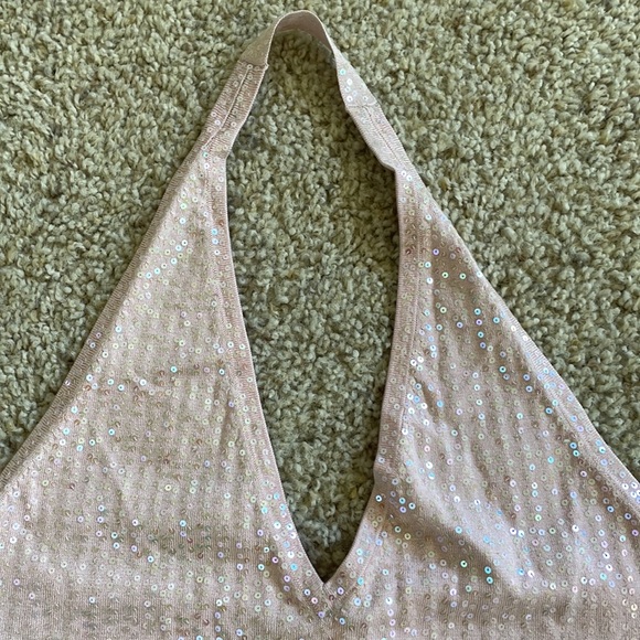 BCBGMAXAZRIA Halter top pink size Small SAMPLE - one of a kind - Picture 3 of 8